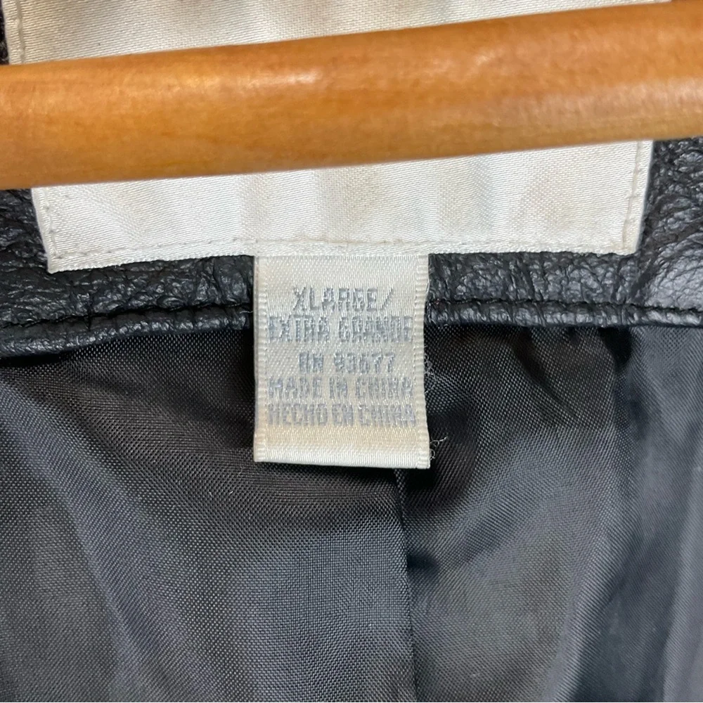 Worthington Vintage Black Leather Blazer - Picture 7 of 8